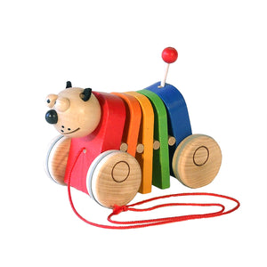 Rainbow Cat Pull Along - U+ME Wooden Toys