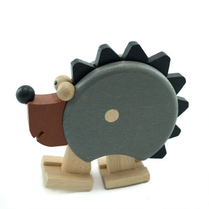 Spiky Hedgehog with Ramp - U+ME Wooden Toys
